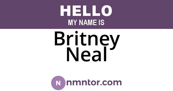 Britney Neal