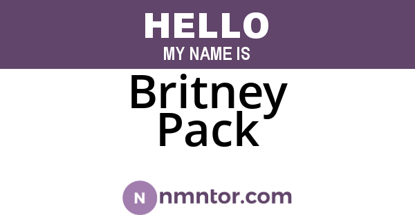Britney Pack
