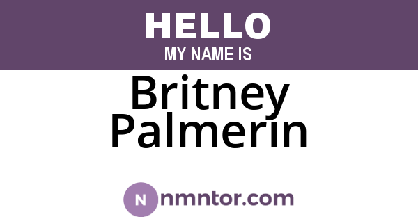 Britney Palmerin