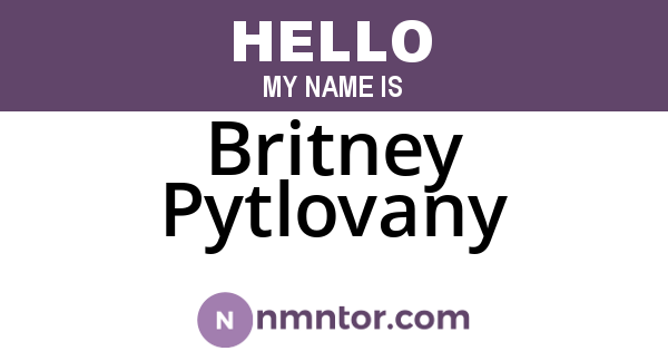 Britney Pytlovany