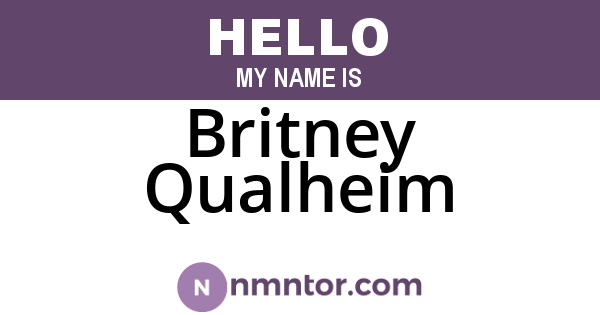 Britney Qualheim