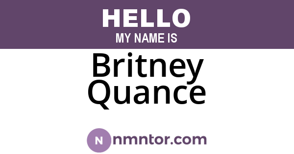 Britney Quance