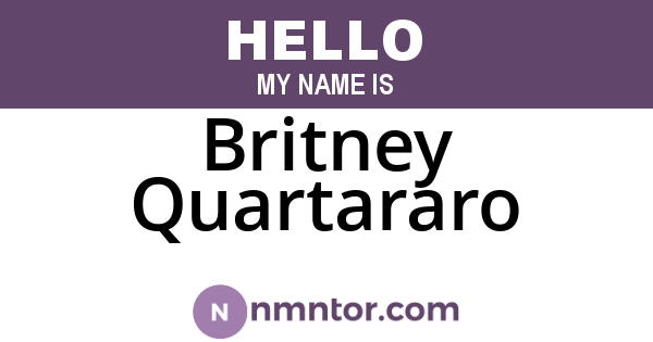 Britney Quartararo