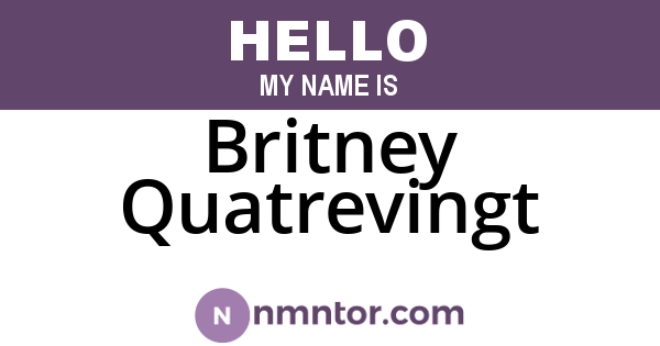 Britney Quatrevingt