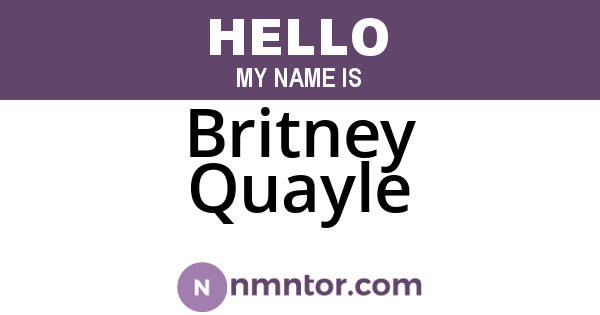 Britney Quayle