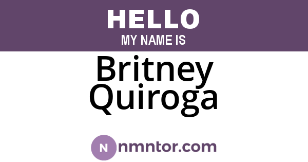 Britney Quiroga