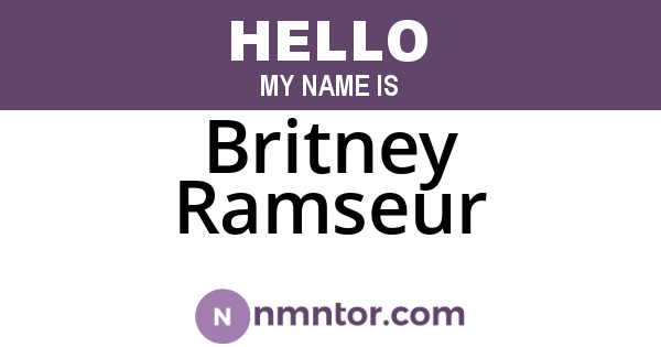 Britney Ramseur