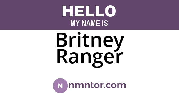 Britney Ranger