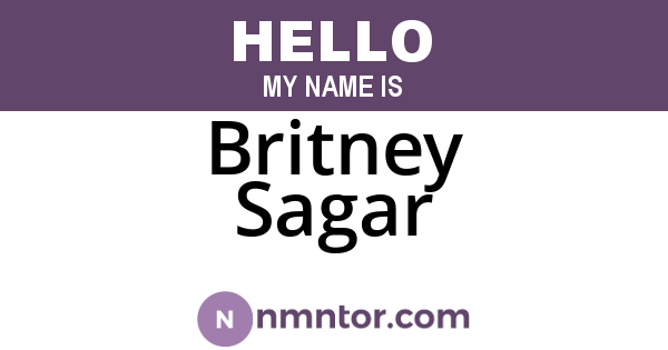 Britney Sagar