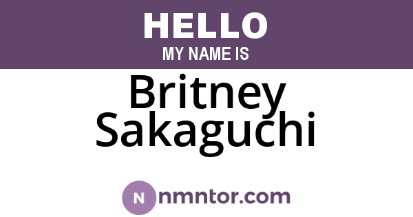 Britney Sakaguchi