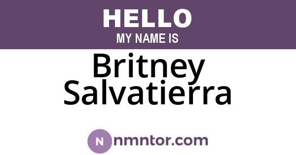 Britney Salvatierra