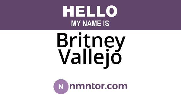 Britney Vallejo