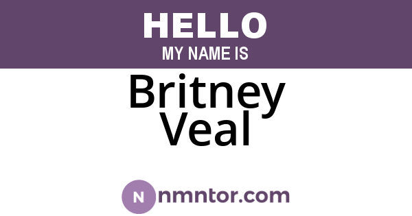 Britney Veal