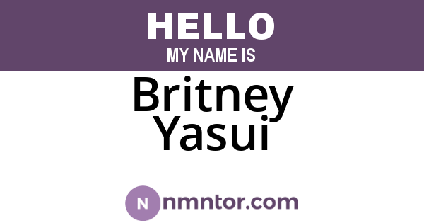 Britney Yasui