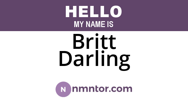 Britt Darling