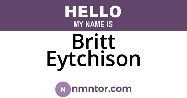 Britt Eytchison
