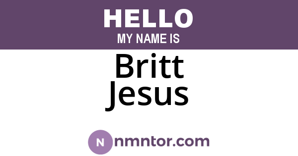 Britt Jesus