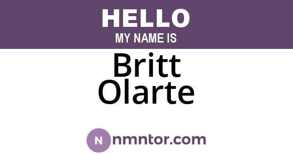 Britt Olarte