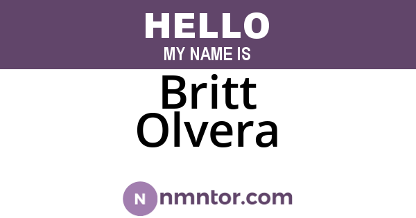 Britt Olvera