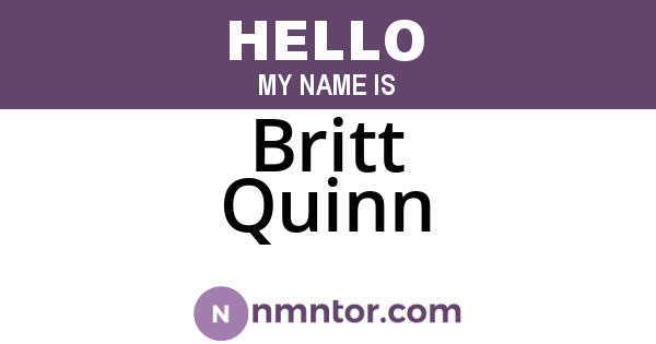 Britt Quinn