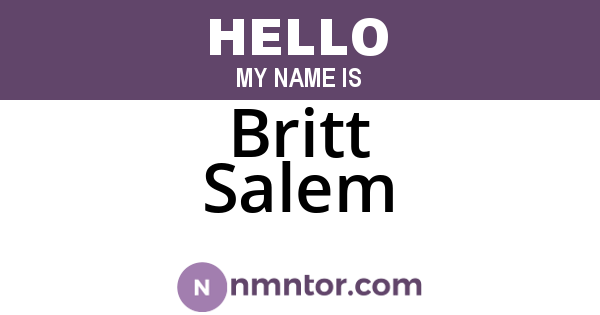 Britt Salem