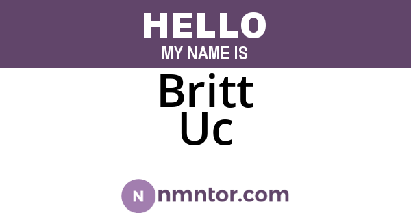 Britt Uc