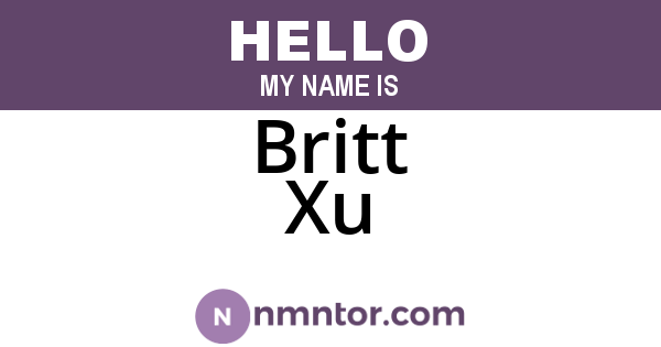 Britt Xu