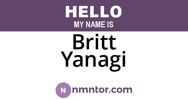 Britt Yanagi