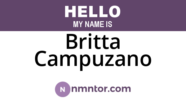 Britta Campuzano