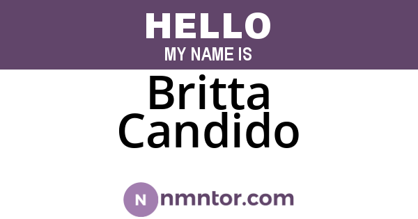 Britta Candido