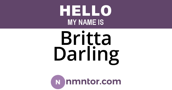 Britta Darling