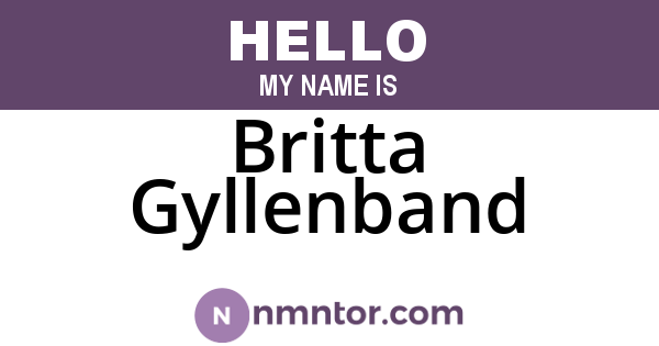 Britta Gyllenband