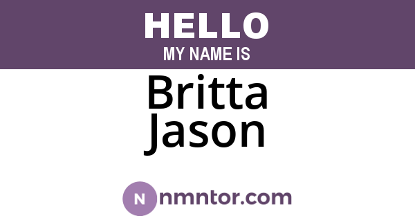 Britta Jason