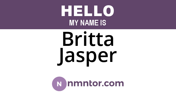 Britta Jasper
