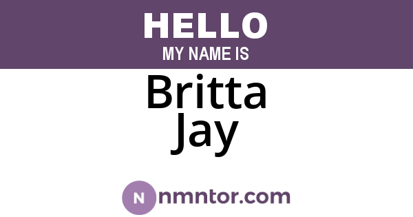 Britta Jay