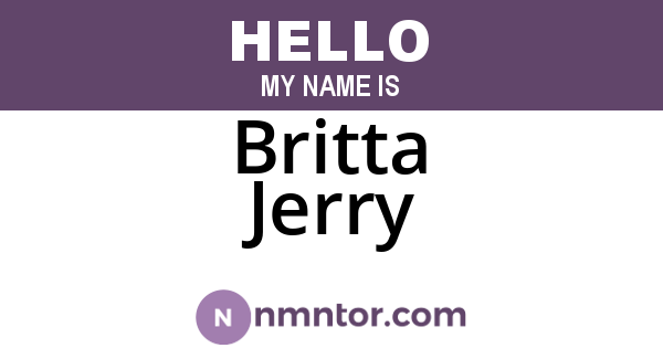 Britta Jerry