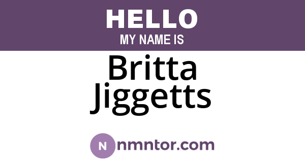 Britta Jiggetts