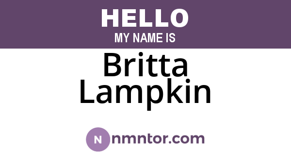 Britta Lampkin