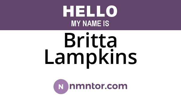 Britta Lampkins