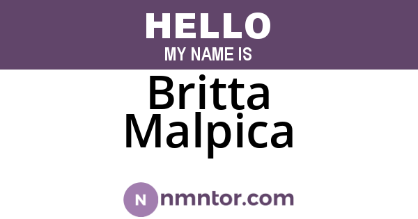 Britta Malpica