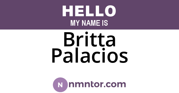 Britta Palacios