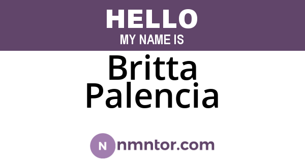 Britta Palencia
