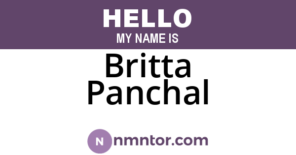 Britta Panchal