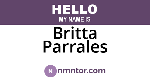 Britta Parrales