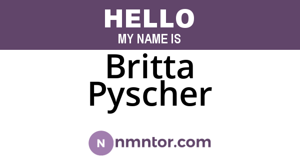 Britta Pyscher