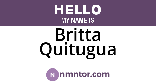 Britta Quitugua
