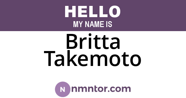 Britta Takemoto