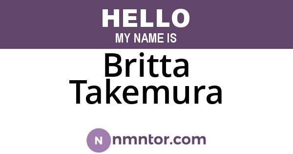 Britta Takemura