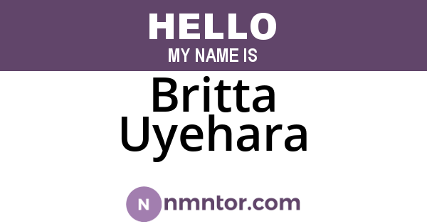 Britta Uyehara