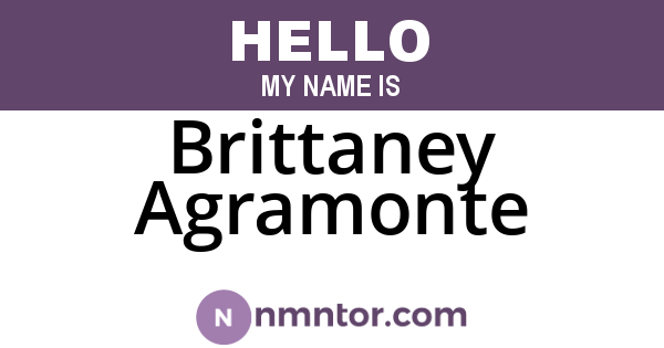 Brittaney Agramonte